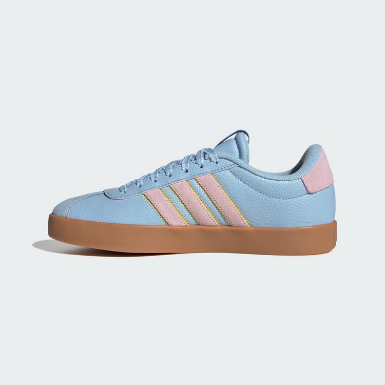 adidas adidas VL COURT&nbsp;3.0 SCHUH Sneaker Damen - Clear Sky / Clear Pink / Gold Metallic - 5 | SportScheck