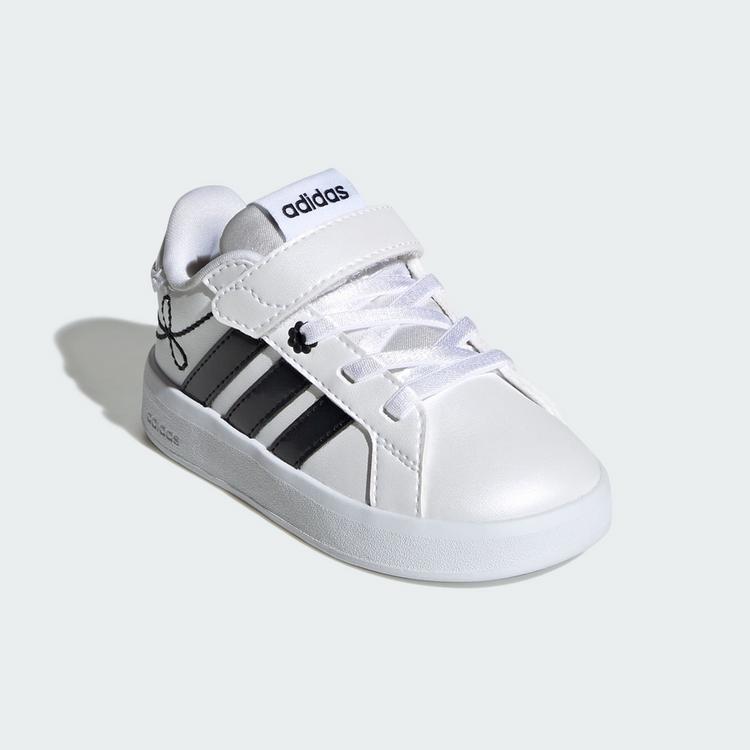 adidas adidas GRAND COURT 3.0 KIDS SCHUH Sneaker Kinder - Cloud White / Core Black / Hi-Res Yellow - 3 | SportScheck