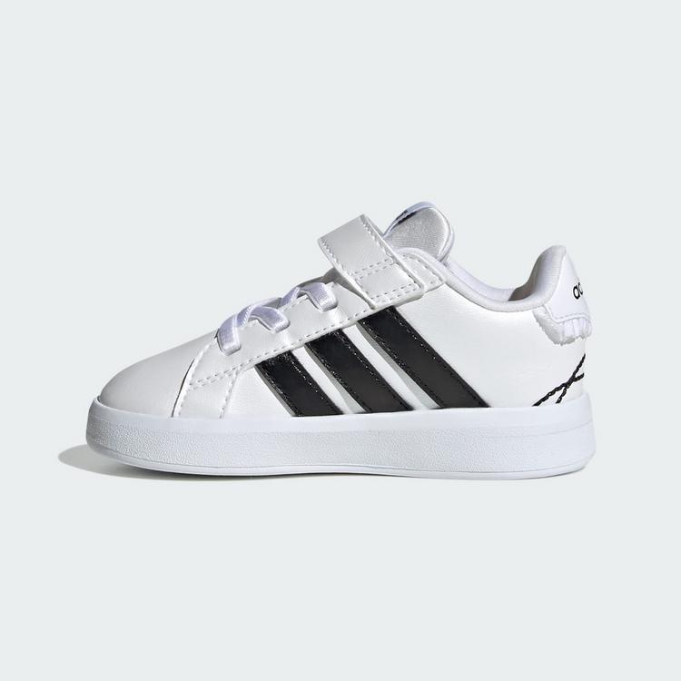 adidas adidas GRAND COURT 3.0 KIDS SCHUH Sneaker Kinder - Cloud White / Core Black / Hi-Res Yellow - 5 | SportScheck