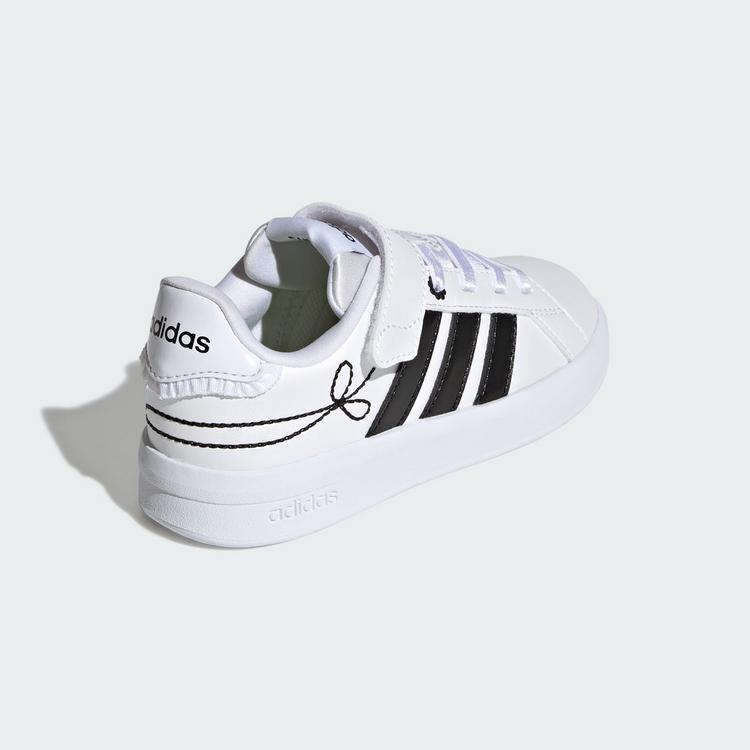 adidas adidas GRAND COURT&nbsp;3.0 KIDS SCHUH Sneaker Kinder - Cloud White / Core Black / Hi-Res Yellow - 4 | SportScheck