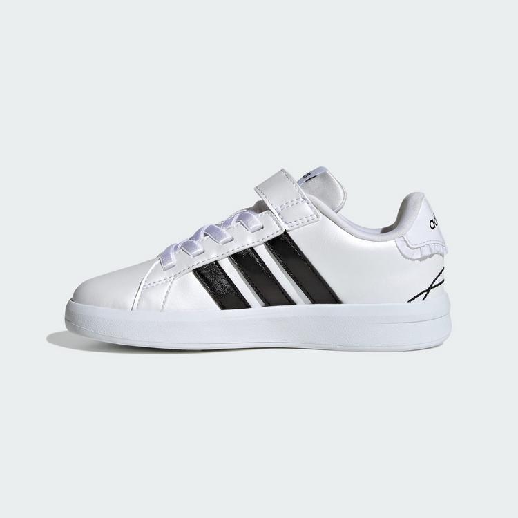 adidas adidas GRAND COURT&nbsp;3.0 KIDS SCHUH Sneaker Kinder - Cloud White / Core Black / Hi-Res Yellow - 5 | SportScheck