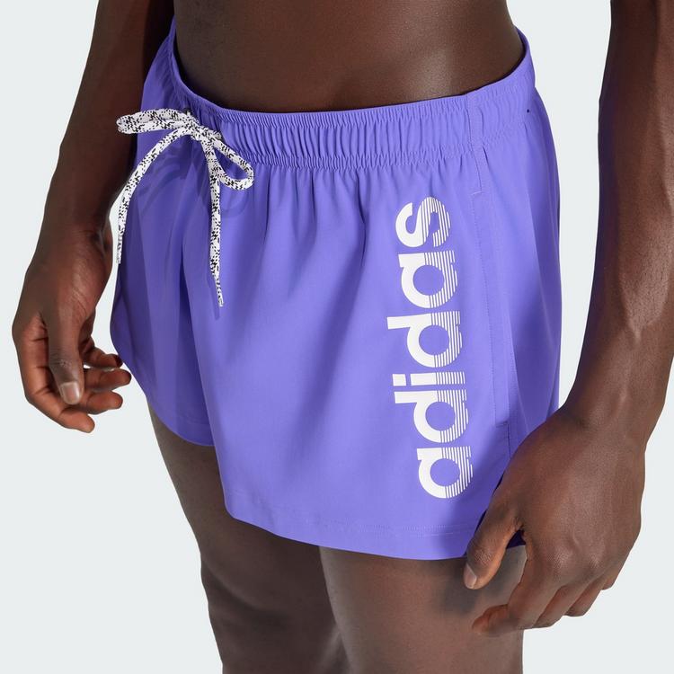 adidas adidas LOGO ELASTISCHE STRICK-BADEHOSE 7,6 CM Badehose Herren - Tent Green / White - 0 | SportScheck