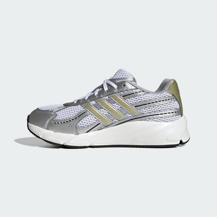 adidas adidas TECHNOCHAOS 2000 SCHUH Sneaker Damen - Cloud White / Gold Metallic / Silver Metallic - 5 | SportScheck