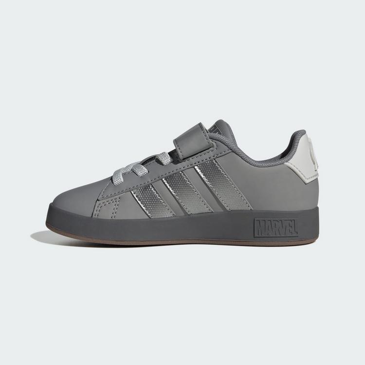 adidas adidas ADIDAS MARVEL AVENGERS GRAND COURT KIDS Sneaker Kinder - Grey Three / Silver Metallic / Grey One - 5 | SportScheck