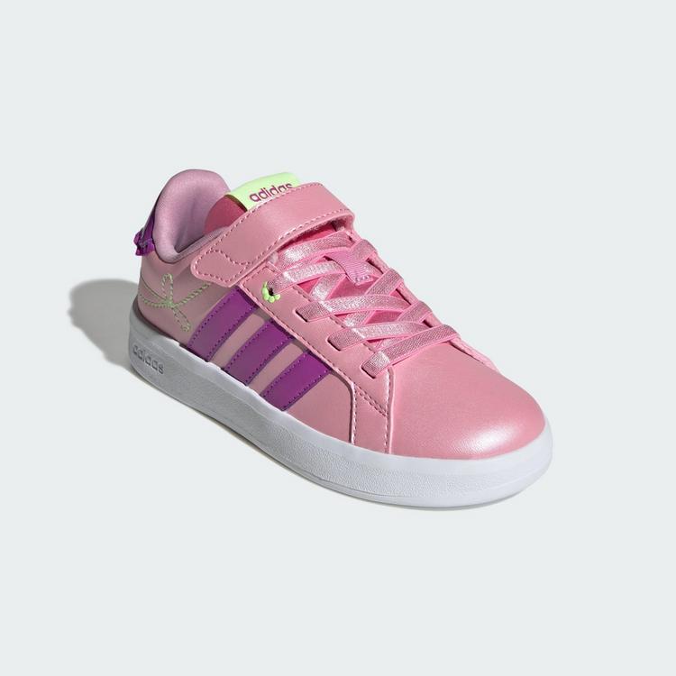 adidas adidas GRAND COURT&nbsp;3.0 KIDS SCHUH Sneaker Kinder - St Tropic Bloom / Purple Burst / Hi-Res Yellow - 3 | SportScheck