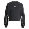 adidas Stadium 3-Streifen Sweatshirt mit Sweatshirt Damen - Black / Off White