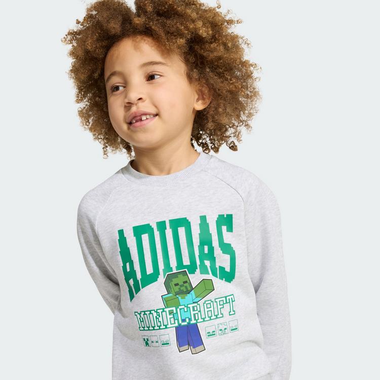 adidas adidas ADIDAS MINECRAFT JOGGINGANZUG Trainingsanzug Kinder - Light Grey Heather - 0 | SportScheck
