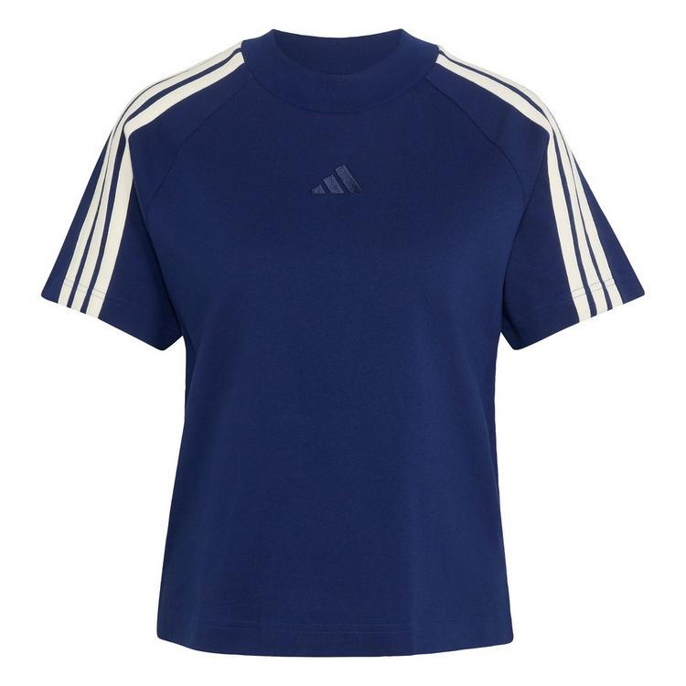 adidas adidas ADIDAS KIT 3-STREIFEN T-SHIRT T-Shirt Damen - Dark Blue / Off White - 0 | SportScheck