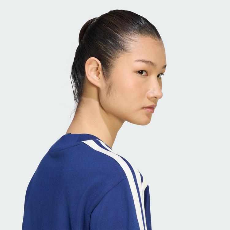 adidas adidas ADIDAS KIT 3-STREIFEN T-SHIRT T-Shirt Damen - Dark Blue / Off White - 2 | SportScheck