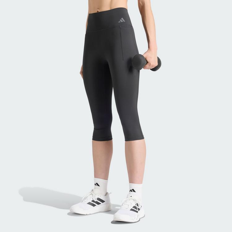 adidas adidas Optime Workout Contour Capri-Leggings Leggings Damen - Black - 0 | SportScheck