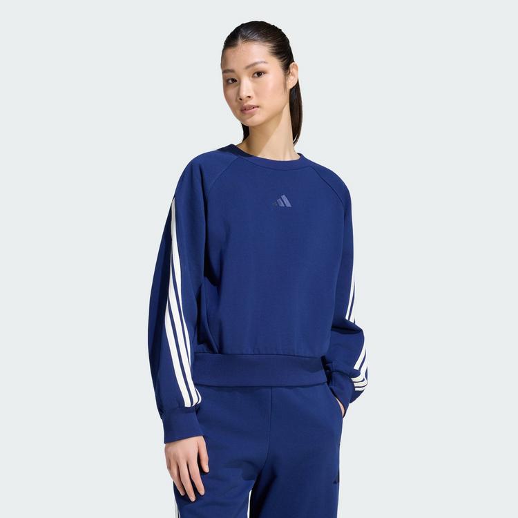 adidas adidas ADIDAS KIT 3-STREIFEN SWEATSHIRT Sweatshirt Damen - Dark Blue / Off White - 0 | SportScheck