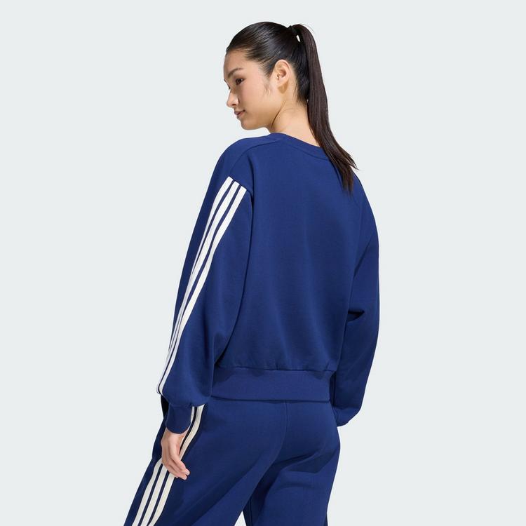 adidas adidas ADIDAS KIT 3-STREIFEN SWEATSHIRT Sweatshirt Damen - Dark Blue / Off White - 1 | SportScheck
