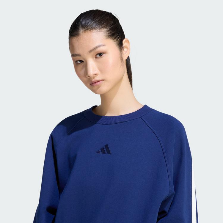 adidas adidas ADIDAS KIT 3-STREIFEN SWEATSHIRT Sweatshirt Damen - Dark Blue / Off White - 1 | SportScheck