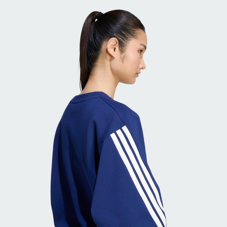 adidas adidas ADIDAS KIT 3-STREIFEN SWEATSHIRT Sweatshirt Damen - Dark Blue / Off White - 2 | SportScheck