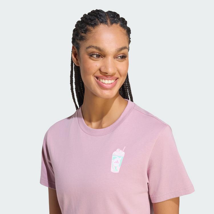 adidas adidas FOOD REGULAR GRAFIK T-SHIRT T-Shirt Damen - Magic Mauve - 0 | SportScheck