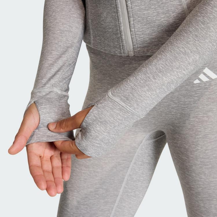 adidas adidas Workout Essentials Heather Jacke mit Trainingsanzug Damen - Grey Two Mel - 1 | SportScheck