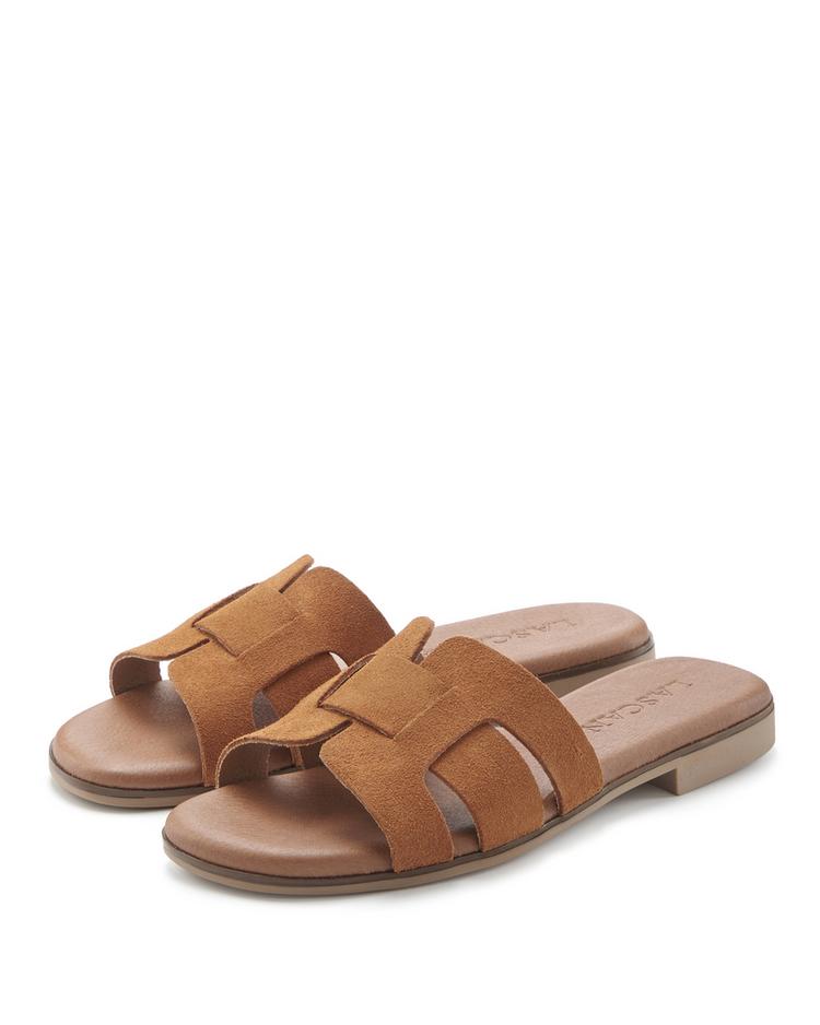 Lascana Lascana Pantolette Sandalen Damen - camelfarben - 0 | SportScheck