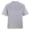 adidas ADIDAS KIT 3-STREIFEN T-SHIRT T-Shirt Damen - Light Grey Heather / Off White