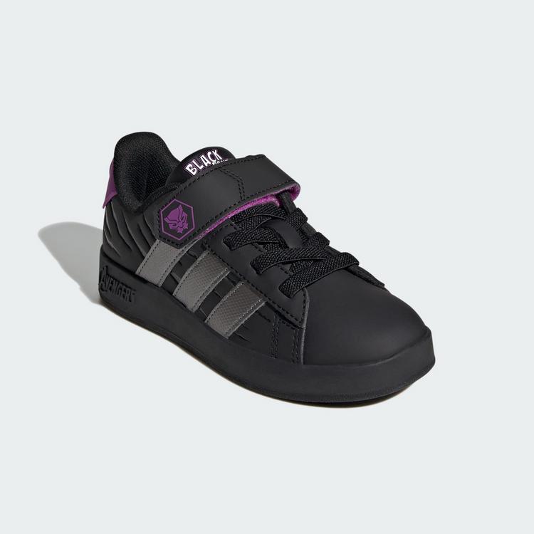 adidas adidas ADIDAS MARVEL AVENGERS GRAND COURT KIDS Sneaker Kinder - Core Black / Iron Metallic / Purple Burst - 3 | SportScheck