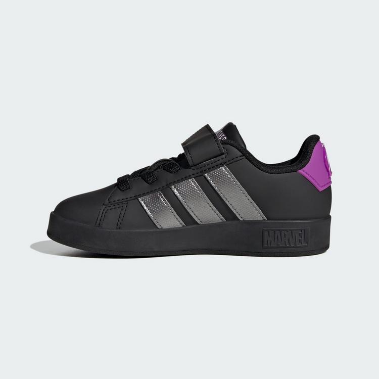 adidas adidas ADIDAS MARVEL AVENGERS GRAND COURT KIDS Sneaker Kinder - Core Black / Iron Metallic / Purple Burst - 5 | SportScheck
