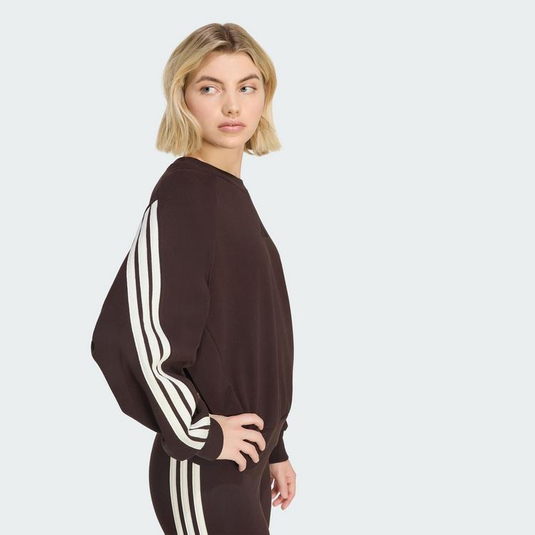 adidas adidas ADIDAS KIT 3-STREIFEN SWEATSHIRT Sweatshirt Damen - Aurora Coffee / Off White / Off White - 1 | SportScheck