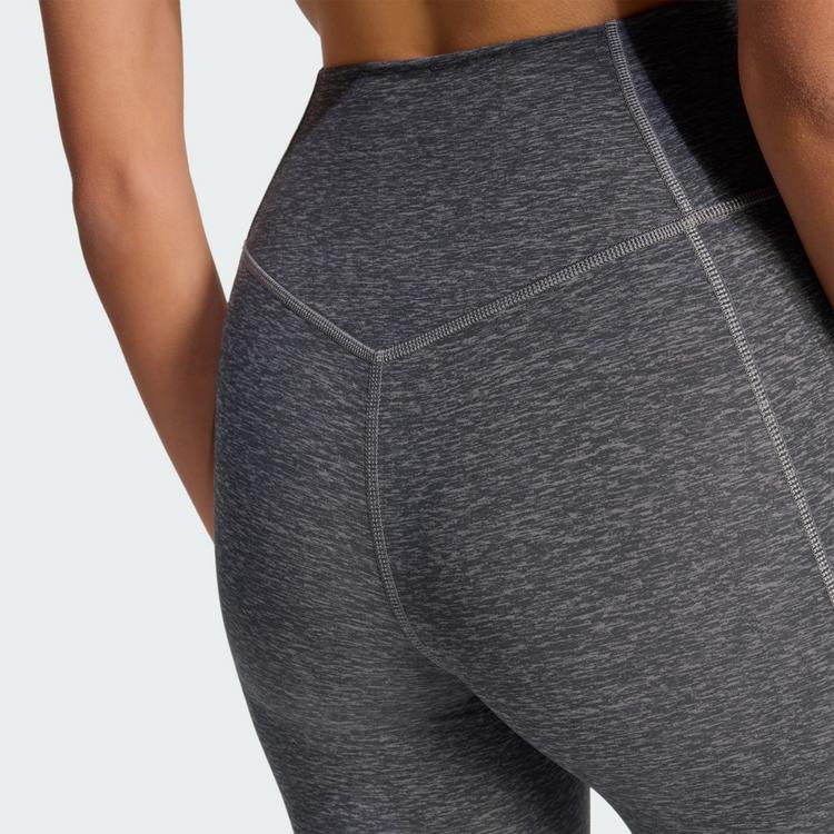 adidas adidas Optime Essentials Workout Heather Tights Damen - Grey Four Mel - 1 | SportScheck