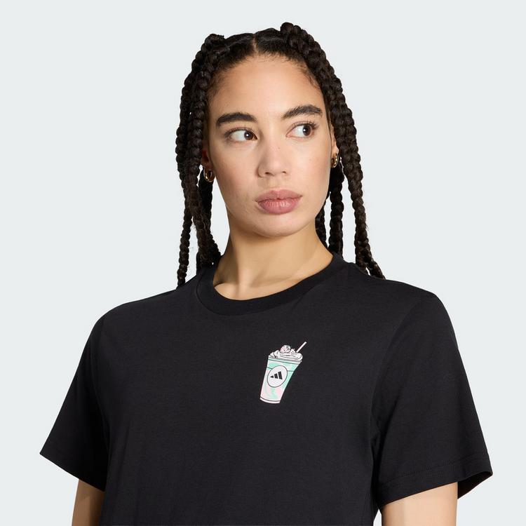 adidas adidas FOOD REGULAR GRAFIK T-SHIRT T-Shirt Damen - Black - 0 | SportScheck