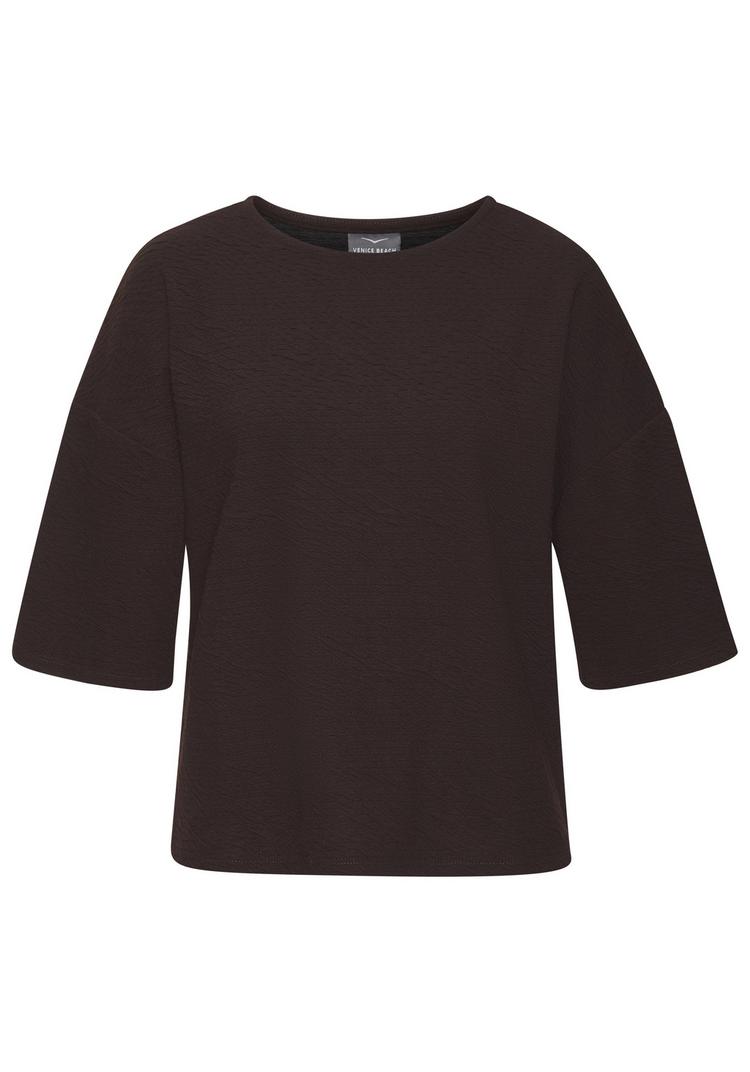 VENICE BEACH VENICE BEACH Rundhalsshirt T-Shirt Damen - dunkelbraun - 0 | SportScheck