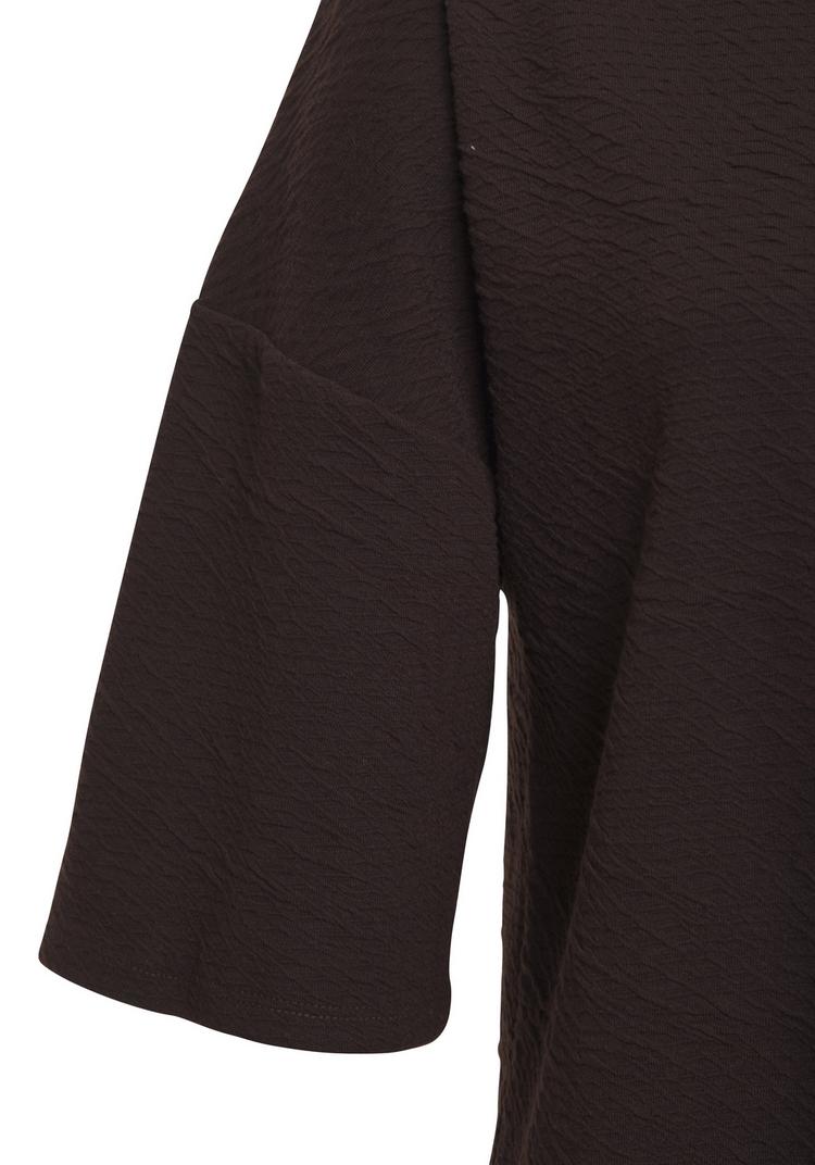 VENICE BEACH VENICE BEACH Rundhalsshirt T-Shirt Damen - dunkelbraun - 1 | SportScheck