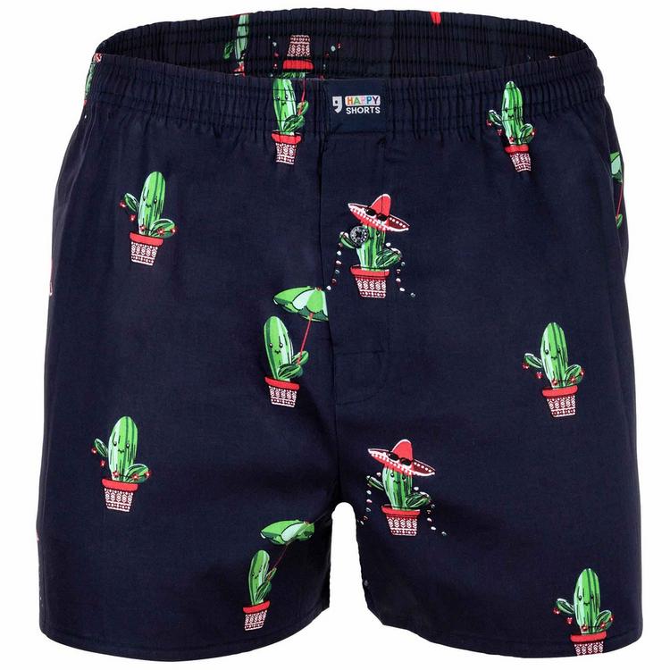 HAPPY SHORTS HAPPY SHORTS Web-Boxershorts Unterhose Herren - Poolparty/Donkeys/Mexican Cactus - 6 | SportScheck