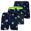HAPPY SHORTS Web-Boxershorts Unterhose Herren - M&ouml;we/Frog/Surfing Seagull