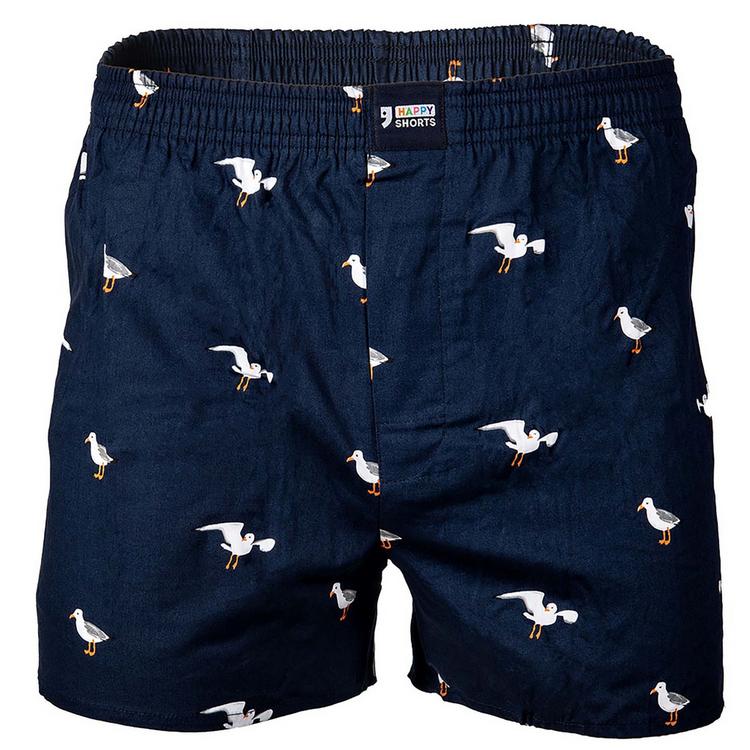 HAPPY SHORTS HAPPY SHORTS Web-Boxershorts Unterhose Herren - M&ouml;we/Frog/Surfing Seagull - 0 | SportScheck