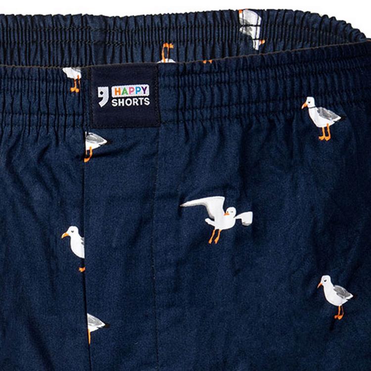 HAPPY SHORTS HAPPY SHORTS Web-Boxershorts Unterhose Herren - M&ouml;we/Frog/Surfing Seagull - 2 | SportScheck