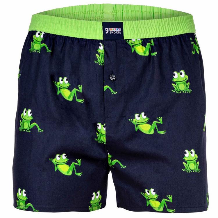 HAPPY SHORTS HAPPY SHORTS Web-Boxershorts Unterhose Herren - M&ouml;we/Frog/Surfing Seagull - 3 | SportScheck
