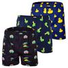 HAPPY SHORTS Web-Boxershorts Unterhose Herren - Ente/Frosch/Vacation