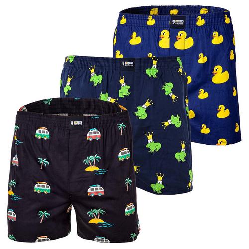 HAPPY SHORTS Web-Boxershorts Unterhose Herren