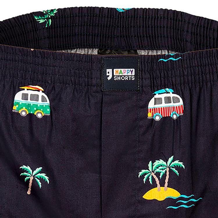 HAPPY SHORTS HAPPY SHORTS Web-Boxershorts Unterhose Herren - Ente/Frosch/Vacation - 8 | SportScheck