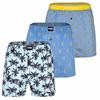 HAPPY SHORTS Web-Boxershorts Unterhose Herren - Ice/Aperol/Palms