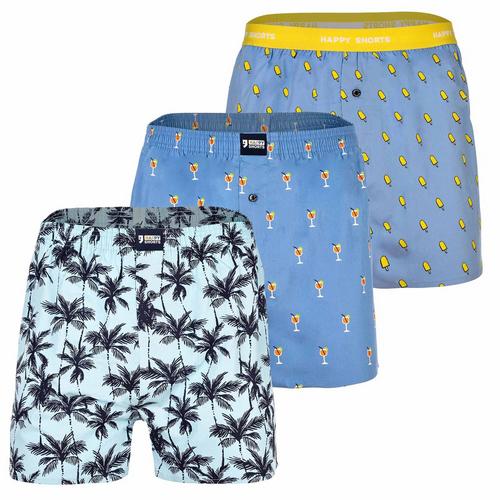 HAPPY SHORTS Web-Boxershorts Unterhose Herren