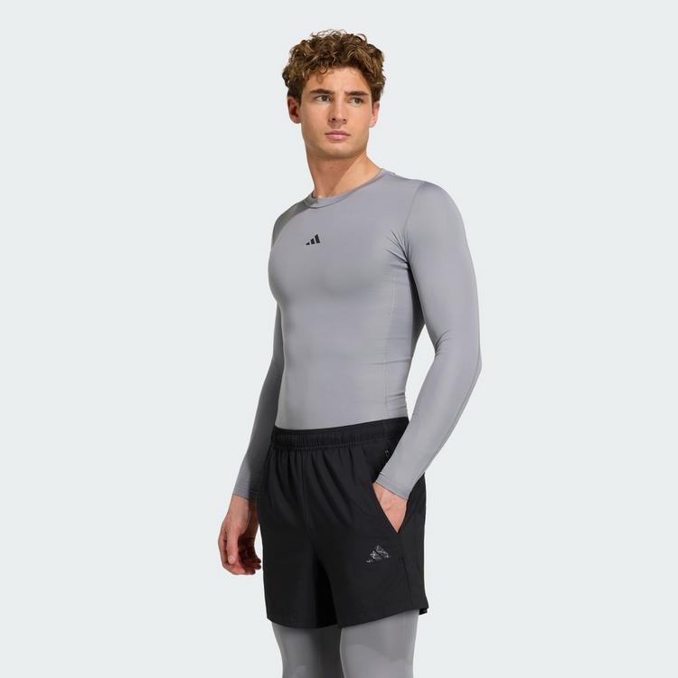 adidas adidas TECHFIT Compression Training Longsleeve Funktionsshirt Herren - Grey - 0 | SportScheck