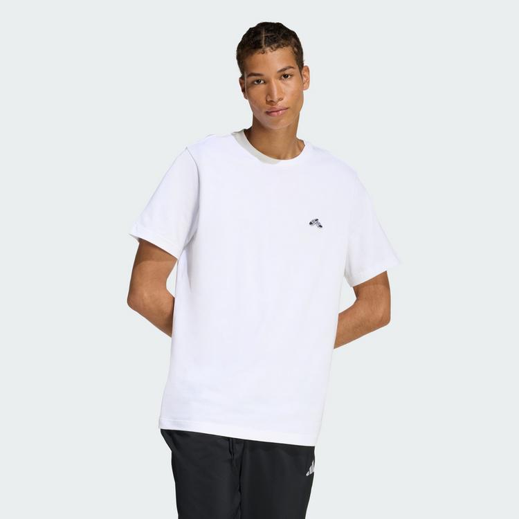 adidas adidas SUMMER SLIDE TRIM GRAFIK T-SHIRT T-Shirt Herren - White - 0 | SportScheck