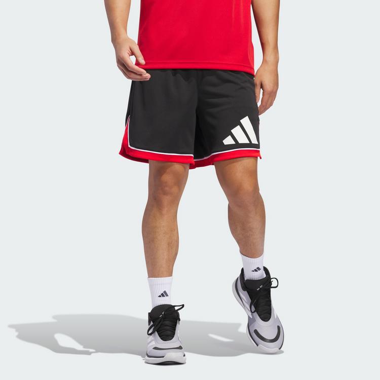adidas adidas adidas Basketball Badge of Sport Shorts Basketball-Shorts Herren - Black / Red - 0 | SportScheck