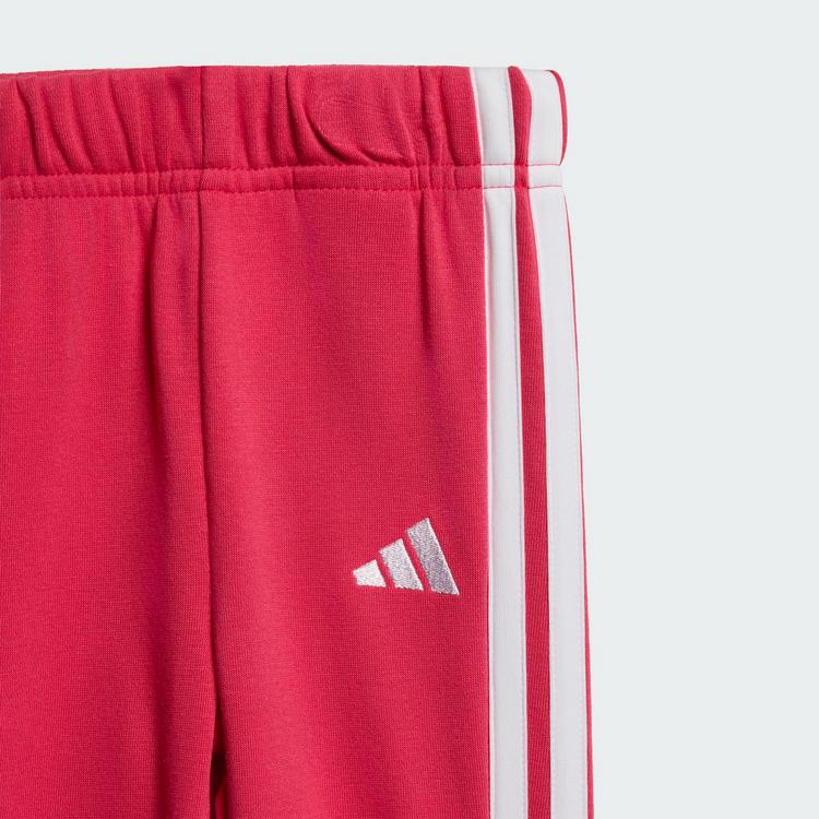 adidas adidas Essentials Kids Jogginganzug Trainingsanzug Kinder - Light Grey Heather / Power Pink - 2 | SportScheck