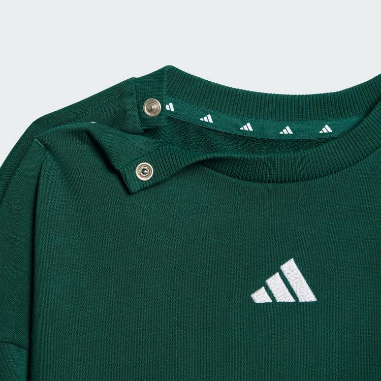 adidas adidas Essentials Kids Jogginganzug Trainingsanzug Kinder - Collegiate Green / White - 0 | SportScheck