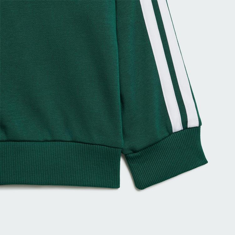 adidas adidas Essentials Kids Jogginganzug Trainingsanzug Kinder - Collegiate Green / White - 1 | SportScheck