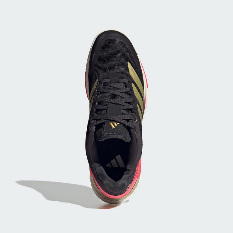 adidas adidas Crazyquick BOOST Padel-Schuh Tennisschuhe Herren - Core Black / Gold Metallic / Solar Turbo - 1 | SportScheck