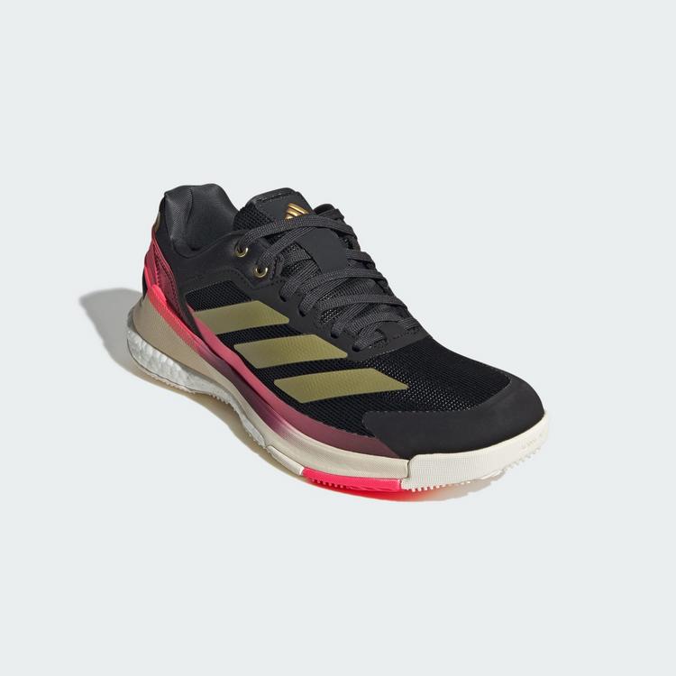 adidas adidas Crazyquick BOOST Padel-Schuh Tennisschuhe Herren - Core Black / Gold Metallic / Solar Turbo - 3 | SportScheck