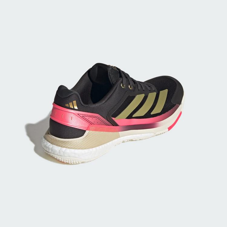 adidas adidas Crazyquick BOOST Padel-Schuh Tennisschuhe Herren - Core Black / Gold Metallic / Solar Turbo - 4 | SportScheck