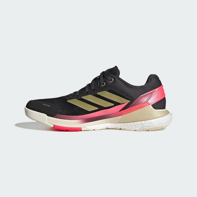 adidas adidas Crazyquick BOOST Padel-Schuh Tennisschuhe Herren - Core Black / Gold Metallic / Solar Turbo - 5 | SportScheck