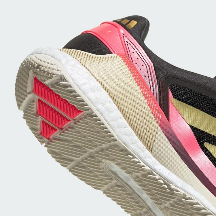 adidas adidas Crazyquick BOOST Padel-Schuh Tennisschuhe Herren - Core Black / Gold Metallic / Solar Turbo - 6 | SportScheck